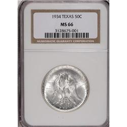 1934 50C Texas MS66 NGC