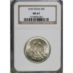 1935 50C Texas MS67 NGC