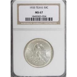 1935 50C Texas MS67 NGC