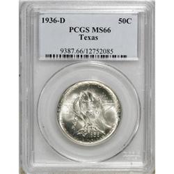 1936-D 50C Texas MS66 PCGS