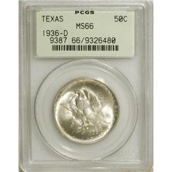 1936-D 50C Texas MS66 PCGS
