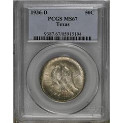 1936-D 50C Texas MS67 PCGS