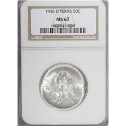 1936-D 50C Texas MS67 NGC