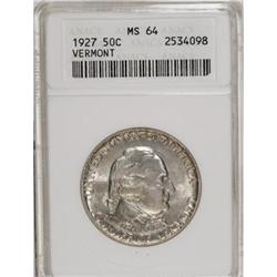 1927 50C Vermont MS64 ANACS