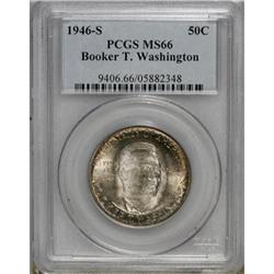 1946-S 50C Booker T. Washington MS66 PCGS