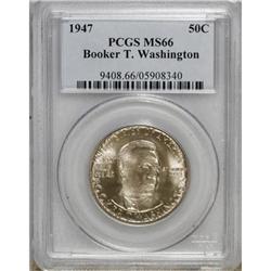 1947 50C Booker T. Washington MS66 PCGS