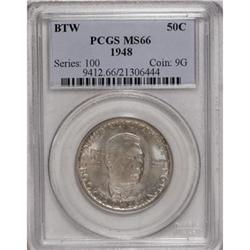 1948 50C Booker T. Washington MS66 PCGS