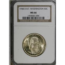 1948-D 50C Booker T. Washington MS66 NGC