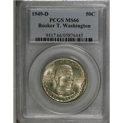 1949-D 50C Booker T. Washington MS66 PCGS