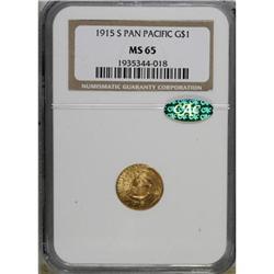 1915-S G$1 Panama-Pacific Gold Dollar MS65 NGC