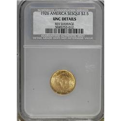 1926 $2 1/2 Sesquicentennial MS60 CSN