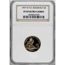 1997-W G$5 Franklin D. Roosevelt Gold Five Dollar Deep