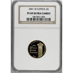 2001-W $5 Capitol Visitor's Center Half Eagle Deep Came