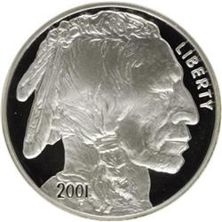 2001-P $1 Buffalo Silver Dollar Deep Cameo PR69 NGC
