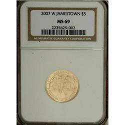 2007-W $5 Jamestown MS69 NGC