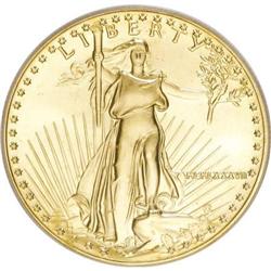 1987 G$50 One-Ounce Gold Eagle MS70 ICG