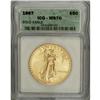 Image 3 : 1987 G$50 One-Ounce Gold Eagle MS70 ICG