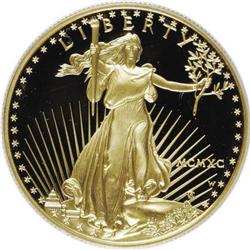1990-W G$50 One-Ounce Gold Eagle Deep Cameo PR70 PCGS