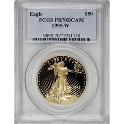 1995-W G$50 One-Ounce Gold Eagle Deep Cameo PR70 PCGS