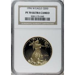 1996-W G$50 One-Ounce Gold Eagle Deep Cameo PR70 NGC