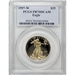 1997-W G$25 Half-Ounce Gold Eagle Deep Cameo PR70 PCGS
