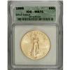 Image 1 : 1999 G$50 One-Ounce Gold Eagle MS70 ICG