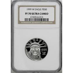 1999-W P$50 Half-Ounce Platinum Eagle Deep Cameo PR70 N