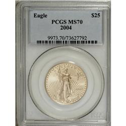 2004 G$25 Half-Ounce Gold Eagle MS70 PCGS
