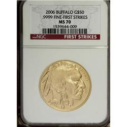 2006 $50 Buffalo MS70 NGC