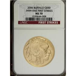 2006 $50 Buffalo MS70 NGC