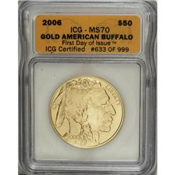 2006 $50 Buffalo MS70 ICG
