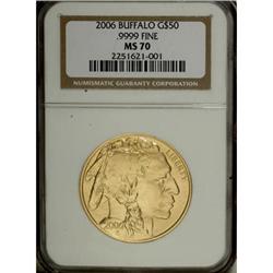 2006 $50 Buffalo MS70 NGC