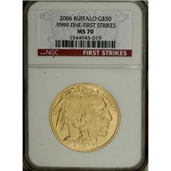 2006 $50 Buffalo MS70 NGC