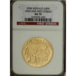 2006 $50 Buffalo MS70 NGC
