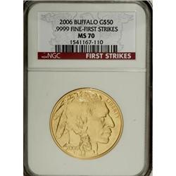 2006 $50 Buffalo MS70 NGC