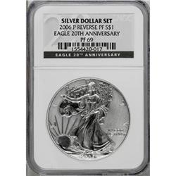 2006-P $1 Reverse Proof Silver Eagle, 20th Anniversary