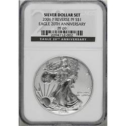 2006-P $1 Reverse Proof Silver Eagle, 20th Anniversary