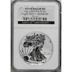 2006-P $1 Reverse Proof Silver Eagle, 20th Anniversary