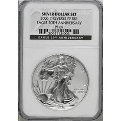 2006-P $1 Reverse Proof Silver Eagle, 20th Anniversary