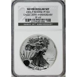 2006-P $1 Reverse Proof Silver Eagle, 20th Anniversary
