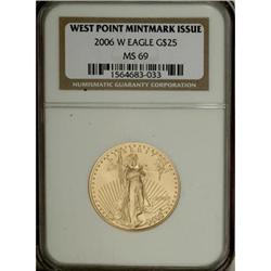 2006-W $25 Half Ounce Gold Eagle MS69 NGC