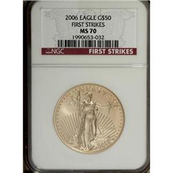 2006 G$50 One-Ounce Gold Eagle MS70 NGC