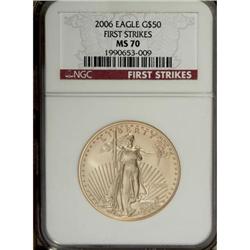 2006 G$50 One-Ounce Gold Eagle MS70 NGC