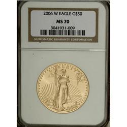 2006-W $50 One-Ounce Gold Eagle MS70 NGC