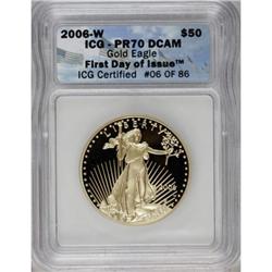 2006-W $50 One-Ounce Gold 20th Anniversary Deep Cameo P