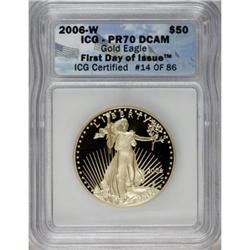 2006-W $50 One-Ounce Gold 20th Anniversary Deep Cameo P