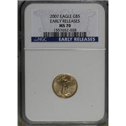 2007 $5 Tenth-Ounce Gold Eagle MS70 NGC