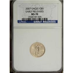 2007 $5 Tenth-Ounce Gold Eagle MS70 NGC