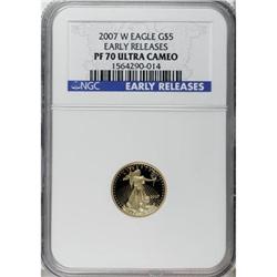 2007-W $5 Tenth-Ounce American Gold Eagle Deep Cameo PR
