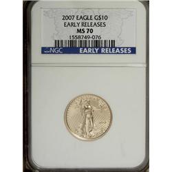2007 $10 Quarter-Ounce Gold Eagle MS70 NGC